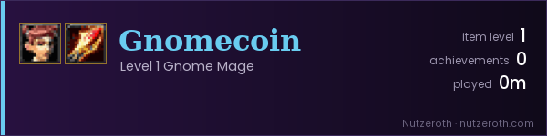 Signature card for Gnomecoin